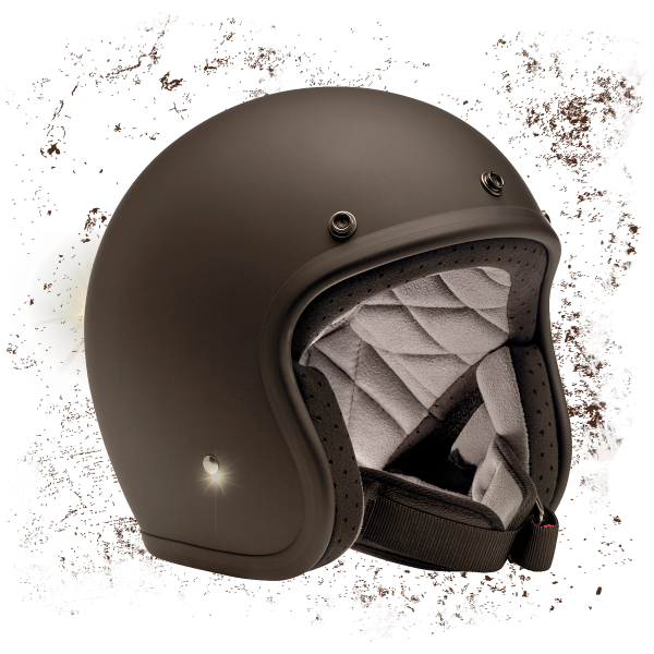  biltwell bonanza helmet - flat black biltwell 6