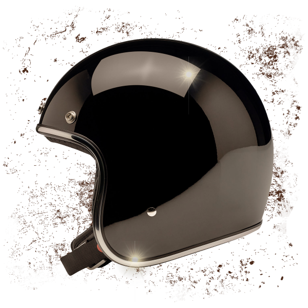  biltwell bonanza helmet - gloss black biltwell 2