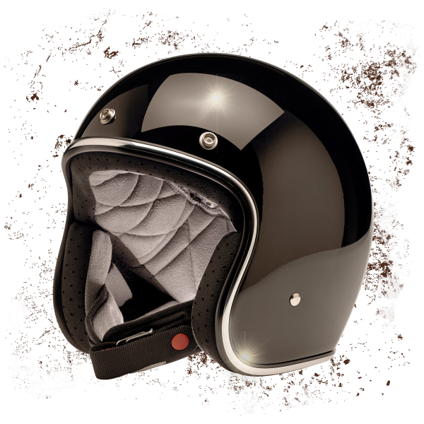  biltwell bonanza helmet - gloss black biltwell 3