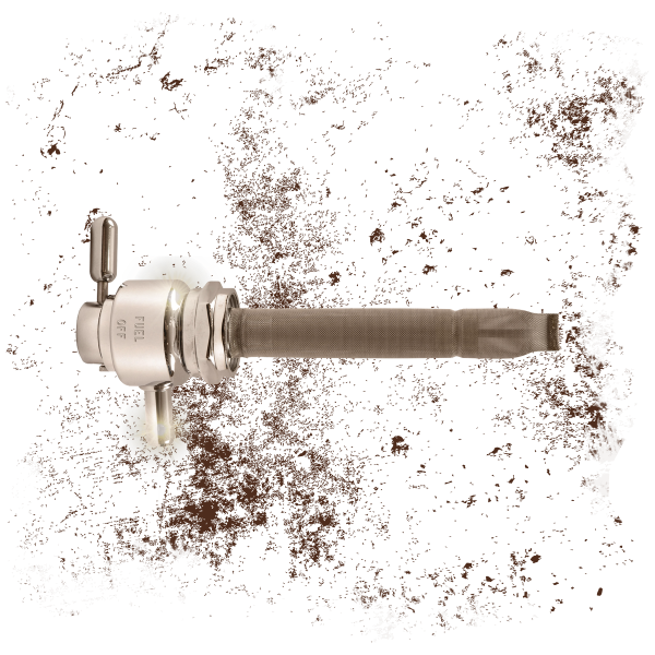  pingel single outlet reserve round with detent valve-22mm (h-d)-6000 series-5/16" hose barb-chrome pingel enterprise 3
